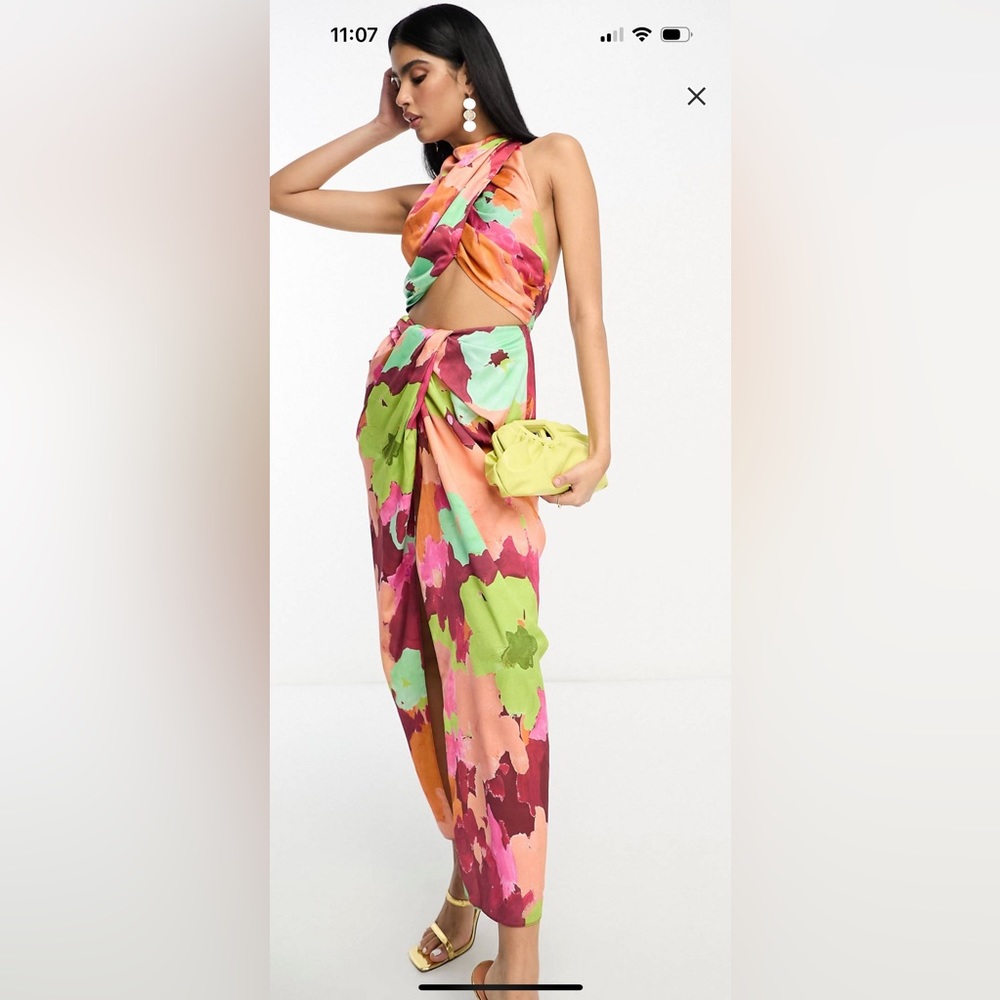 Floral Halter Dress